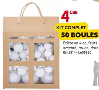 Gifi Kit complet 50 boules offre