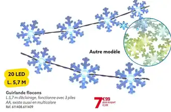 Gifi Guirlande flocons offre