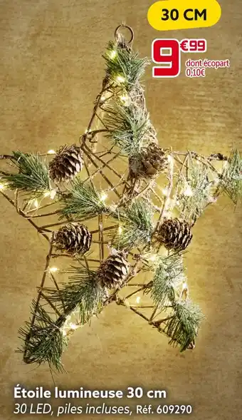 Étoile lumineuse 30 cm