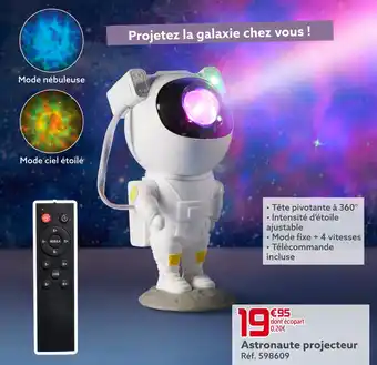 Astronaute projecteur