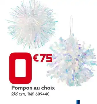 Pompon au choix