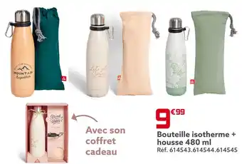 Gifi Bouteille isotherme + housse 480 ml offre