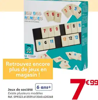 Gifi Jeux de société offre