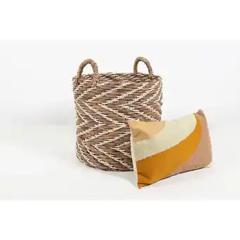 Bricomarché Panier souple elise en jute 40x40cm - cezare offre