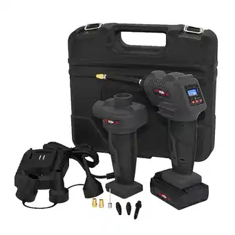 Bricomarché Racing – pack compresseur + pompe à air 20v – raccompkit offre