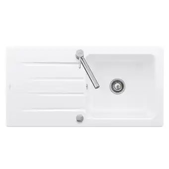Bricomarché Villeroy et boch evier architectura 60 100 x 51 cm blanc - vidage automatique inclus offre