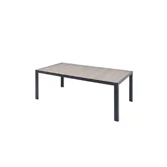 Bricomarché Lagos - table aluminium et plateau effet bois 10 personnes offre