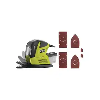 Bricomarché Pack ryobi ponceuse multifonctions rms180-sa30 - 180w - 60 abrasifs auto-agrippants offre