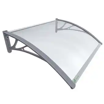 Bricomarché Vounot auvent de porte marquise 120x80 cm transparent en polycarbonate anti uv offre