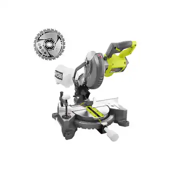 Bricomarché Pack ryobi - scie à coupe d'onglets ems190dcl - 18v oneplus - 190mm - lame csb190a1 - 190mm - 24 dents offre