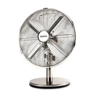 Bricomarché Ventilateur de table heole - 35w - 30cm - 4 pales - chromé offre