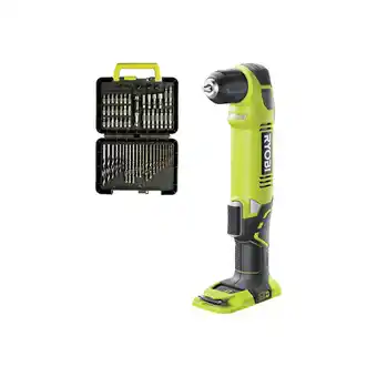 Bricomarché Pack ryobi - perceuse-visseuse d'angle rad1801m - 18v oneplus sans batterie ni chargeur - coffret 60 accessoires - perçage et offre