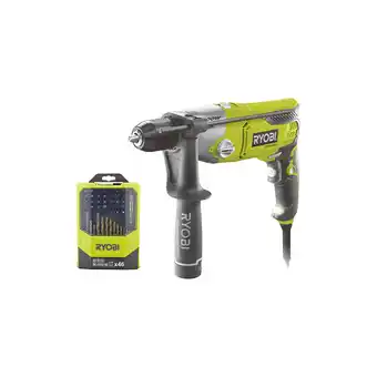 Bricomarché Pack ryobi perceuse à percussion rpd1200-k - 1200w - coffret de 46 accessoires mixtes - rak46mix offre