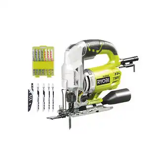 Bricomarché Pack ryobi scie sauteuse pendulaire rjs850ka5 - 600w - 85mm - lot de 5 lames - coffret de 10 lames - bois - plastique - bimét offre