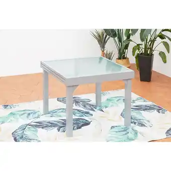 Bricorama Table molvina : table de jardin extensible 8 personnes en aluminium offre