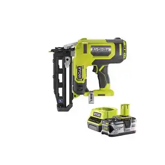 Bricomarché Pack ryobi cloueur de finition à air comprimé 18v oneplus r16gn18-0 - 1 batterie 4.0ah - 1 chargeur rapide rc18120-140 offre