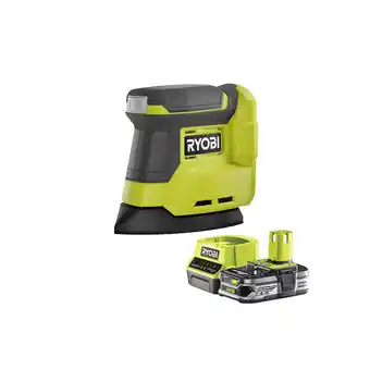 Bricomarché Pack ryobi ponceuse triangulaire 18v oneplus rps18-0 - 1 batterie 2.5ah - 1 chargeur rapide rc18120-125 offre