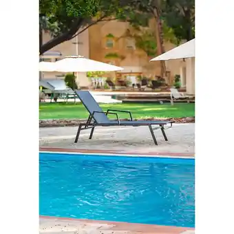 Bricorama Bain de soleil acier noir 5 positions - alban - cezare offre
