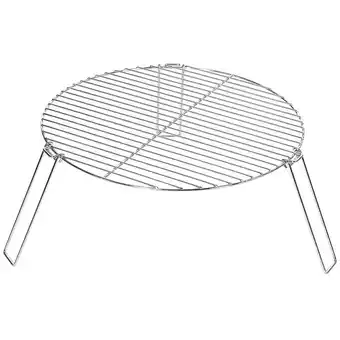 Bricorama Grille de barbecue pliable portable avec trépied - ø 50 x 21h cm - acier galvanisé offre