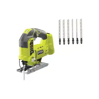 Bricorama Pack ryobi - scie sauteuse pendulaire r18js-0 - 18 v oneplus - sans batterie ni chargeur - jeu de 6 lames spéciales scie saut offre