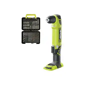 Bricorama Pack ryobi - perceuse-visseuse d'angle rad1801m - 18v oneplus sans batterie ni chargeur - coffret 60 accessoires - perçage et offre