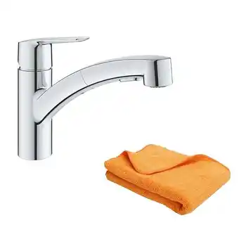 Bricorama Robinet de cusine avec douchette grohe start 2021 + microfibre offre