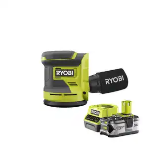 Bricorama Pack ryobi ponceuse excentrique 18v oneplus rros18-0 - 1 batterie 4.0ah - 1 chargeur rapide rc18120-140 offre