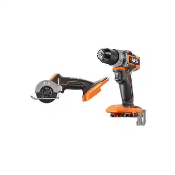 Bricorama Pack aeg perceuse à percussion - mini scie multi-matériaux - 18 v - subcompact - brushless offre