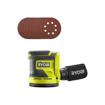 Bricorama Pack ryobi - ponceuse excentrique rros18-0 - 18v oneplus - sans batterie ni chargeur - 10 disques abrasifs - 125mm - grain 10 offre