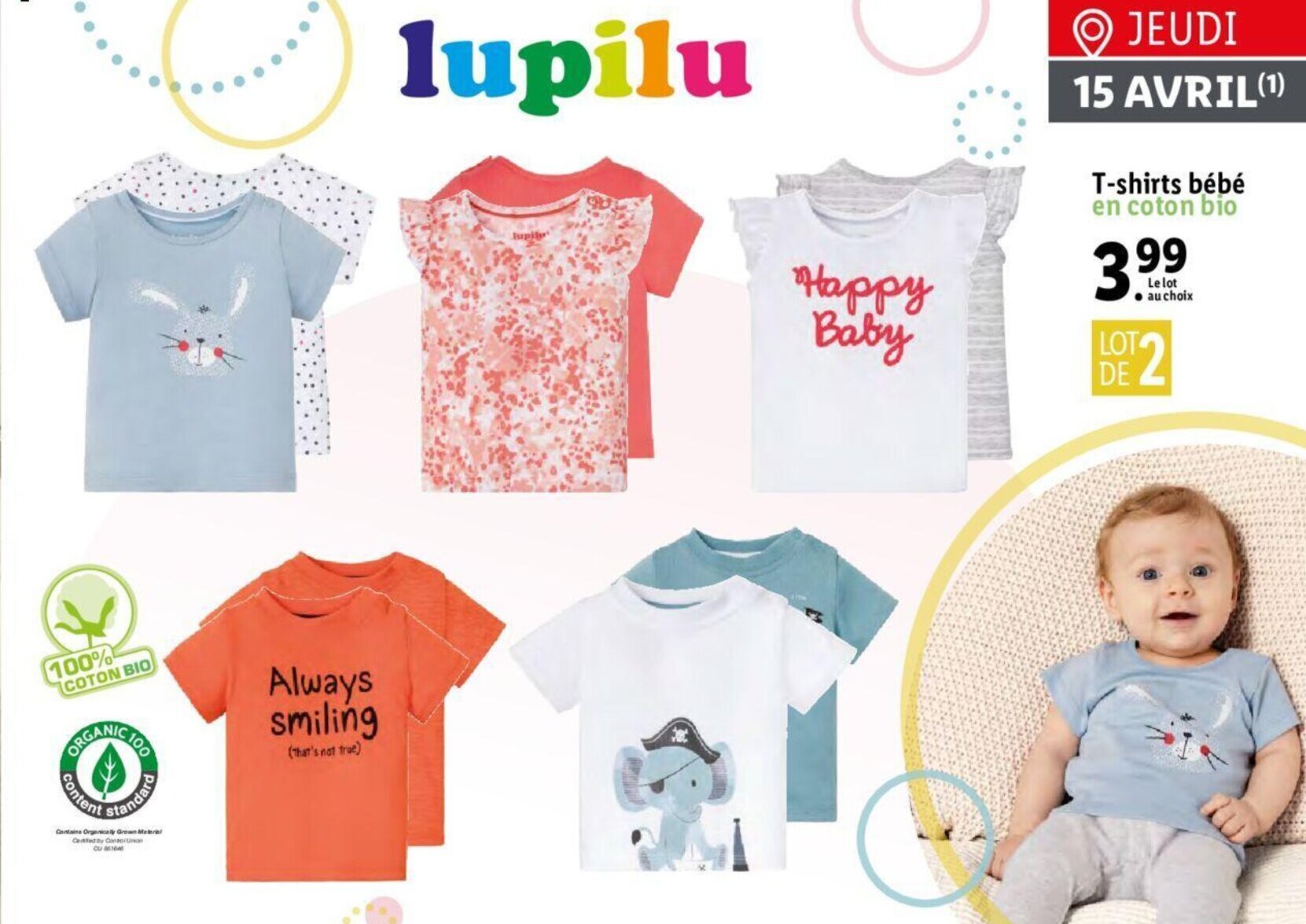 Promo T Shirts Bebe Chez Lidl