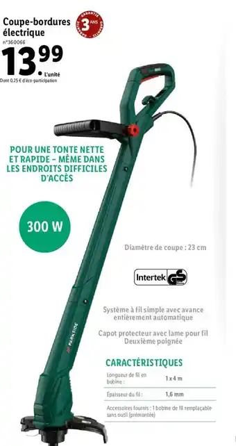 Lidl Coupe-bordures électrique offre