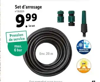 Lidl Set d'arrosage offre