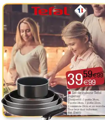Kandy Set de cuisine Tefal offre