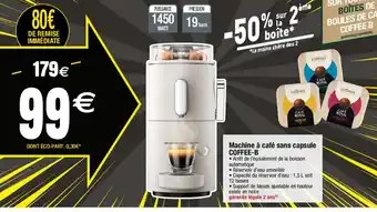 Migros Machine à café sans capsule offre