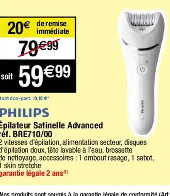 Ăpilateur Satinelle Advanced