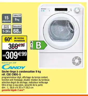 SĂšche-linge Ă condensation 9 kg
