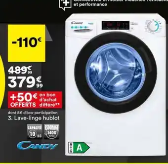 BUT 3. Lave-linge hublot offre