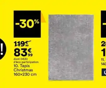 BUT Tapis Christmas 160x230 cm offre