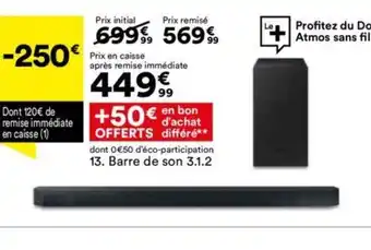 BUT Barre de son 3.1.2 offre