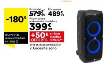 BUT Enceinte offre