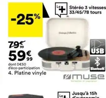 4. Platine vinyle