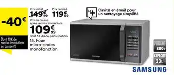 BUT Four micro-ondes monofonction offre