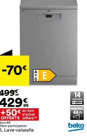 BUT 6. Lave-vaisselle offre