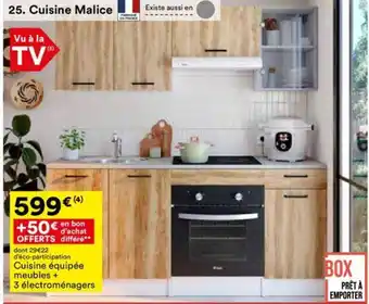 BUT Cuisine équipée meubles + 3 électroménagers offre