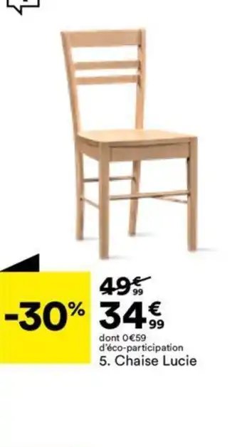 BUT Chaise Lucie offre