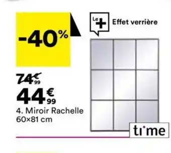BUT 4. Miroir Rachelle 60x81 cm offre