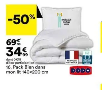 BUT Pack Bien dans mon lit 140x200 cm offre