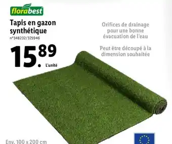 Lidl Tapis en gazon synthétique offre