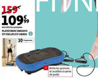 Auchan PLATEFORME VIBRANTE FIT FOR LIFE FIT-VIB900 offre