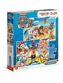 PUZZLES SUPERCOLOR 2X20 PIÈCES - PAT'PATROUILLE